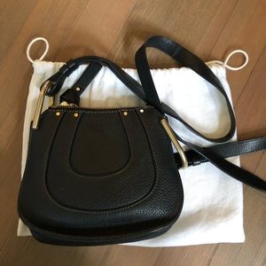 Chloe stunning black leather crossbody bag